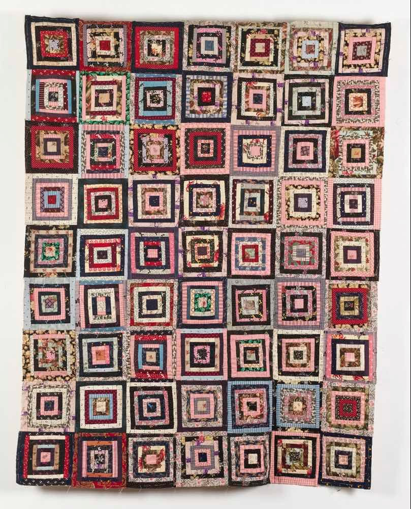 log cabin 19th century historic quilt