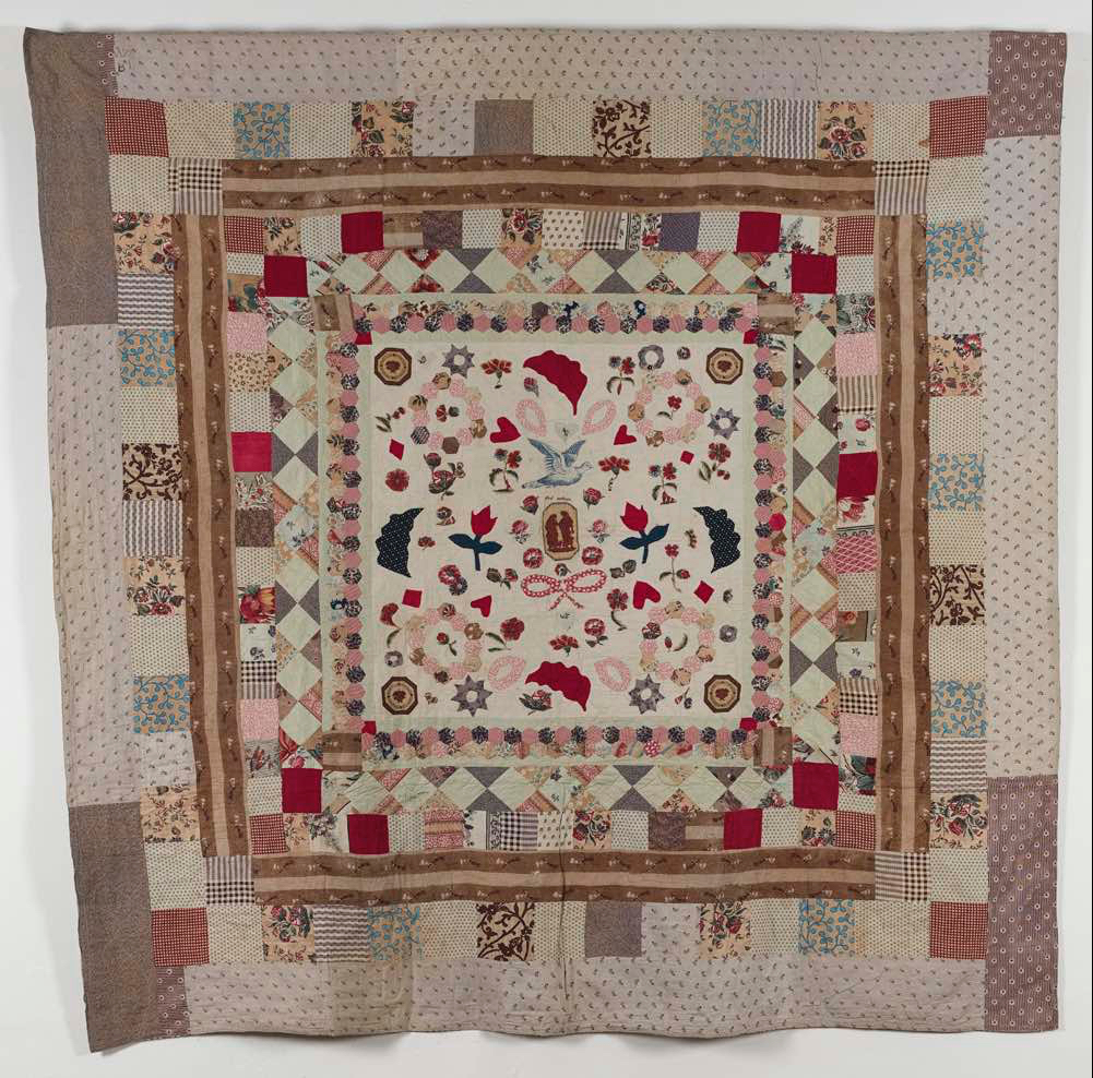 Applique wedding quilt 1870-1886