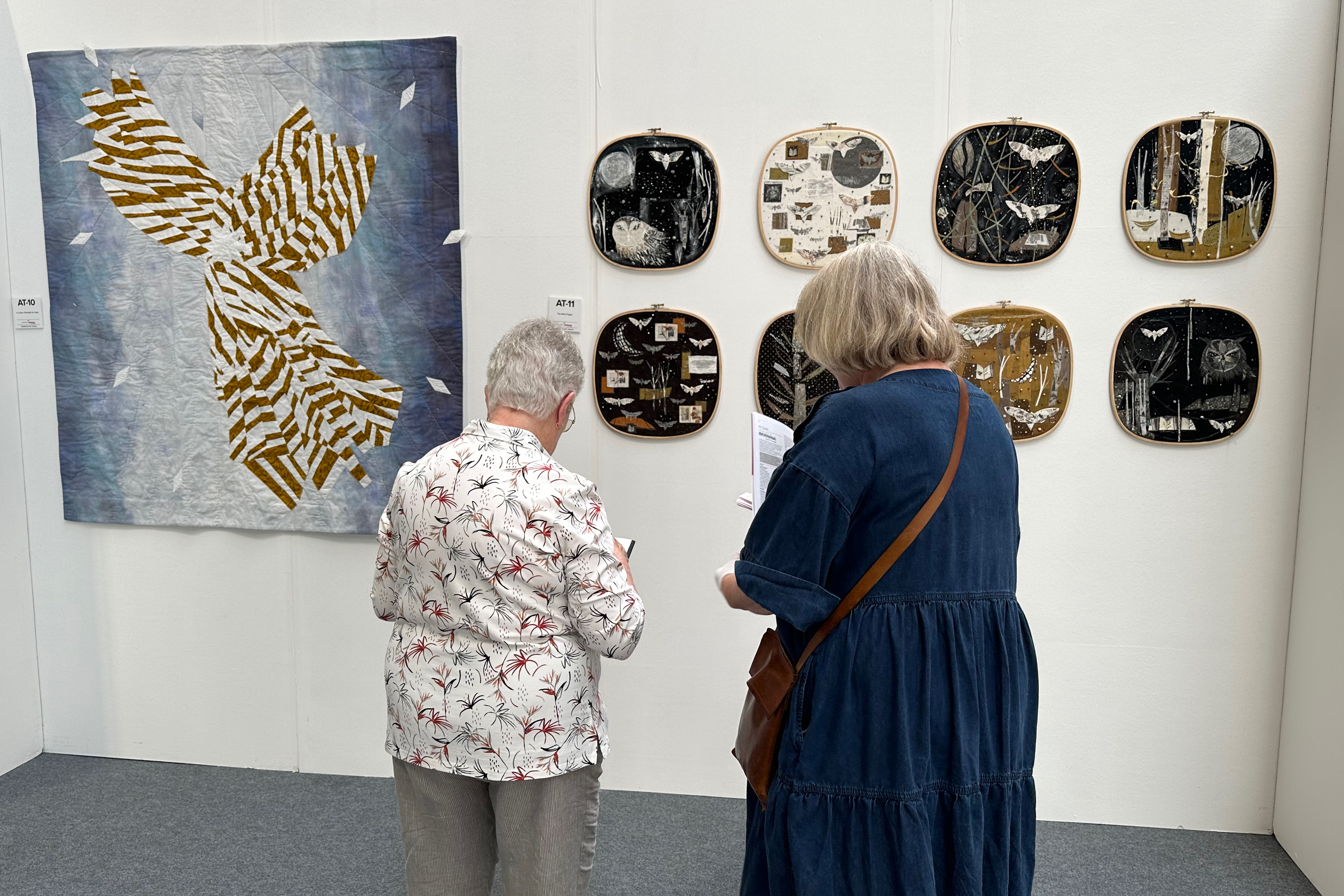 quilt judges at festival of quilts, birmingham UK