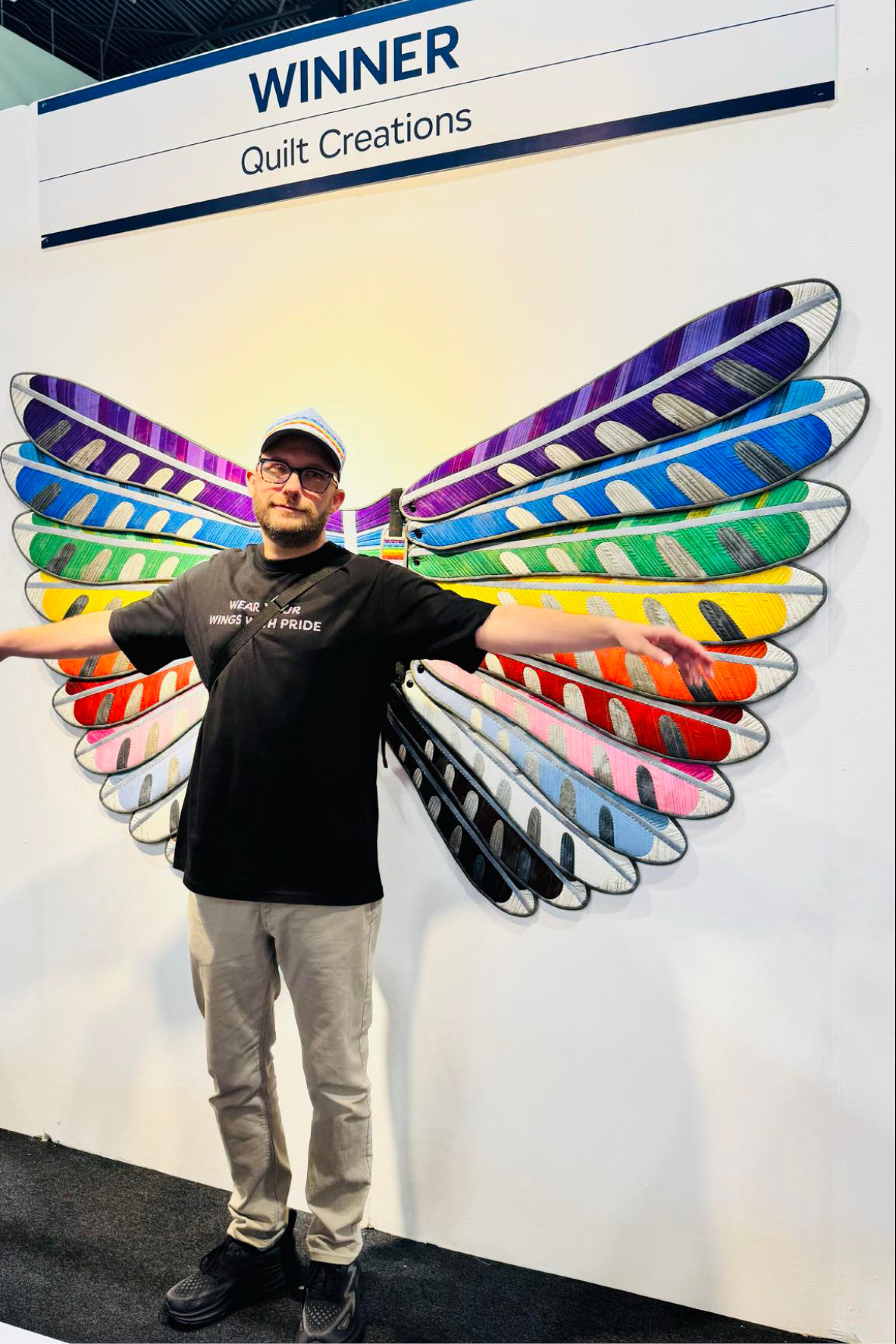 Matt Wilding Wings of Pride FoQ 2024 Quilt Creations Winner