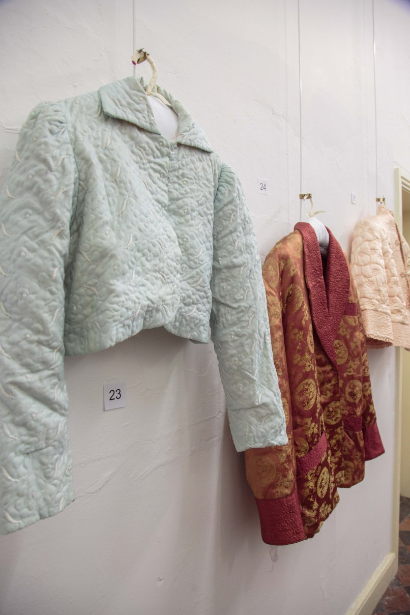 Three quilted jackets