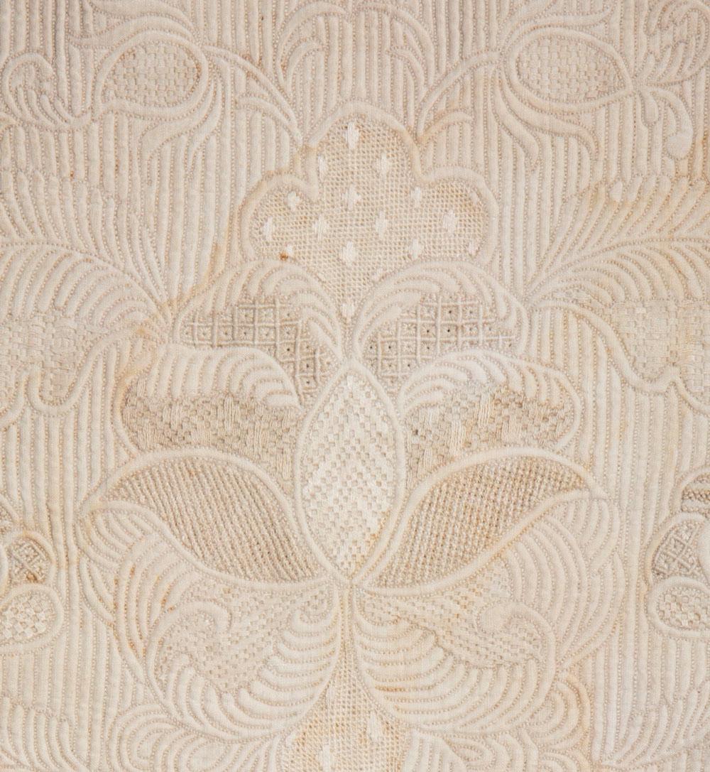 Close up of detailed patterned fabric