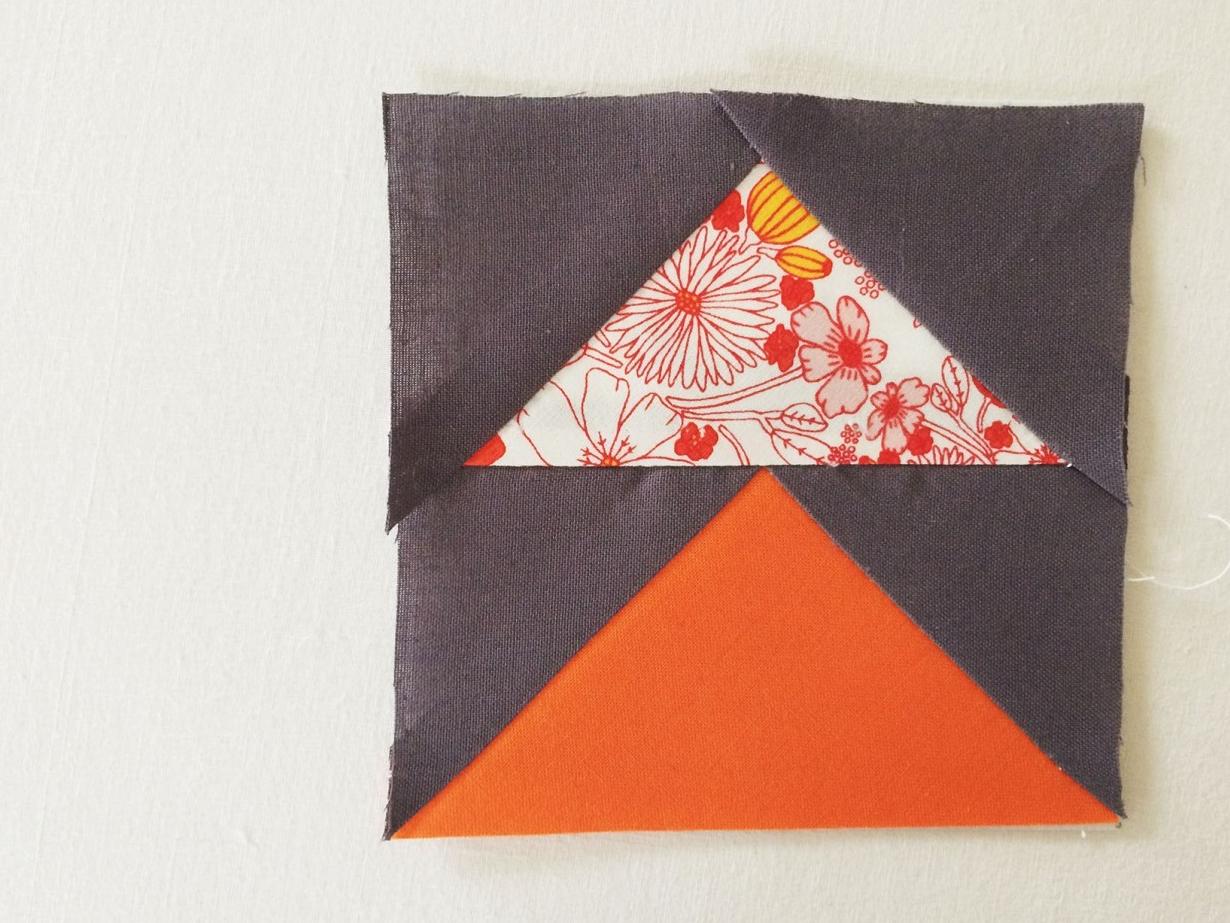 Completed Flying Geese block