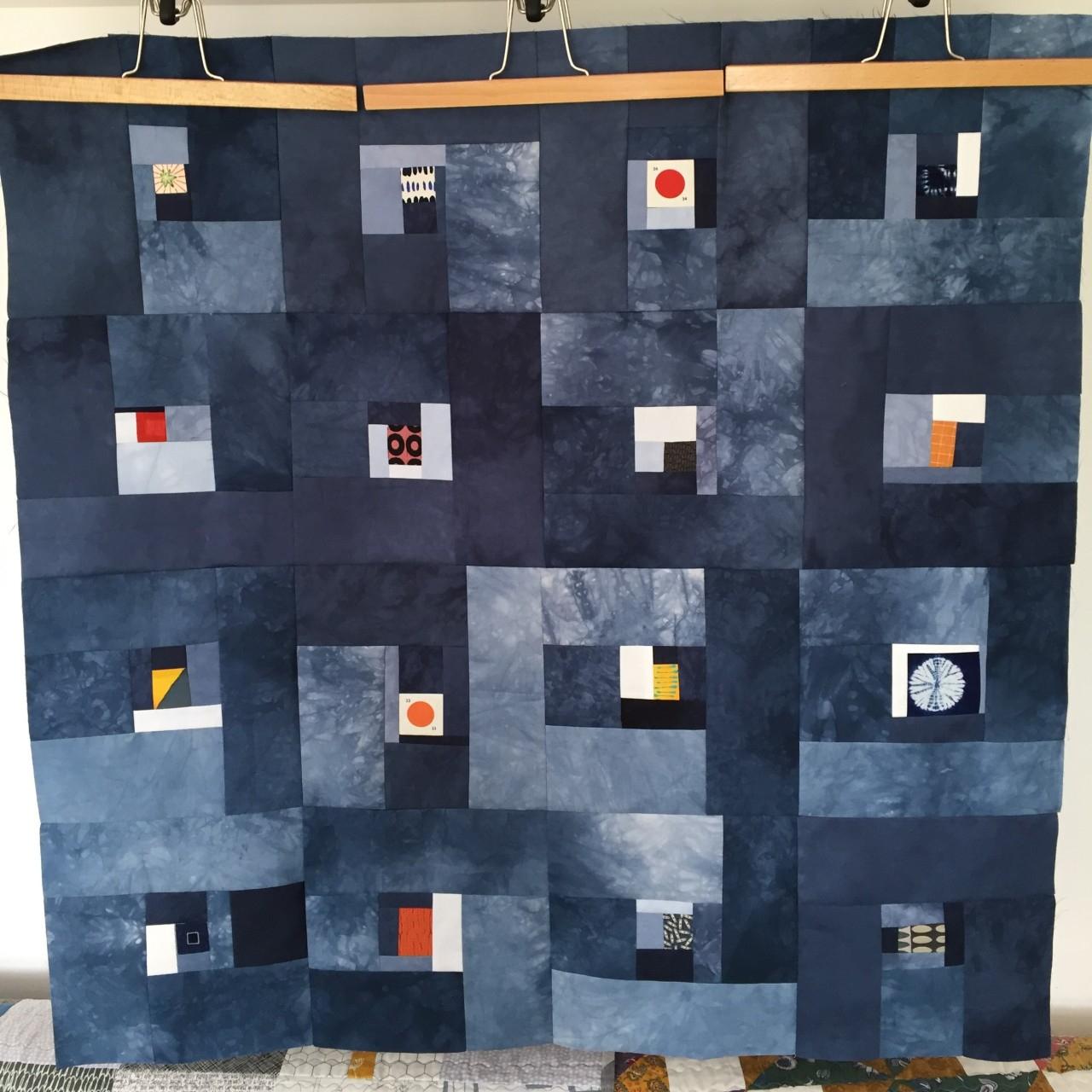 Blue quilt