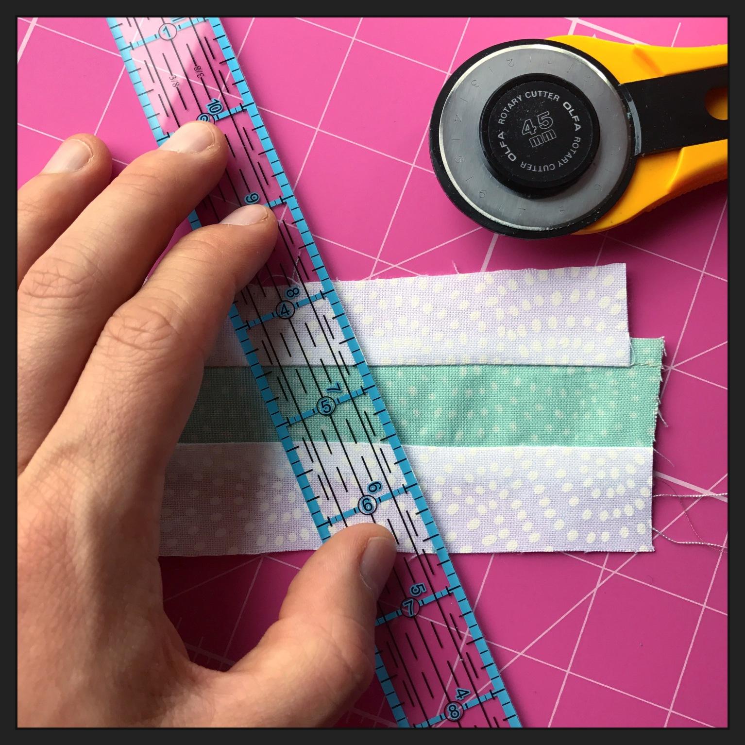 Rotary cutter and ruler