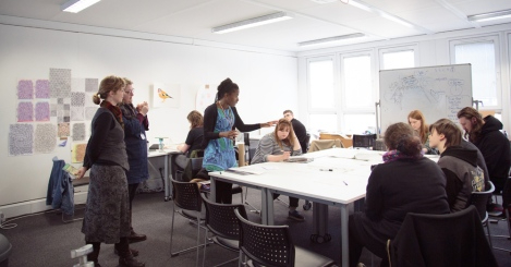 students and tutors in classroom