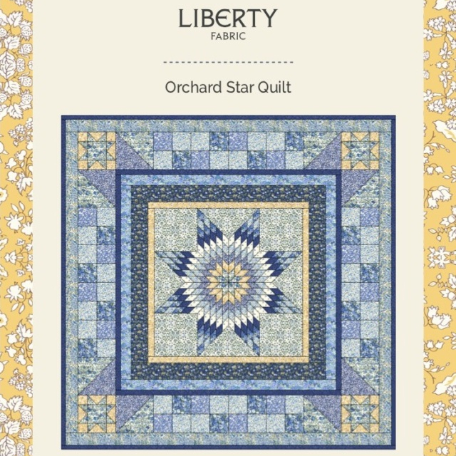 Liberty Fabric - Orchid Star Quilt pattern front cover