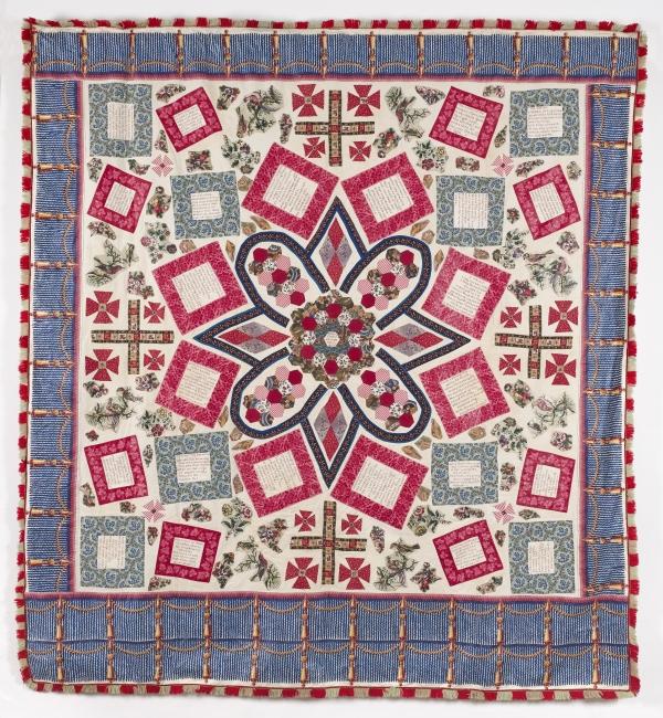 The Edwin and Mary Bloomfield Coverlet, dated 1849 ? 50.