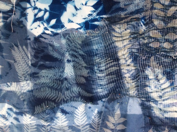Fern Strata in progress, Pauline Burbidge, 2018.