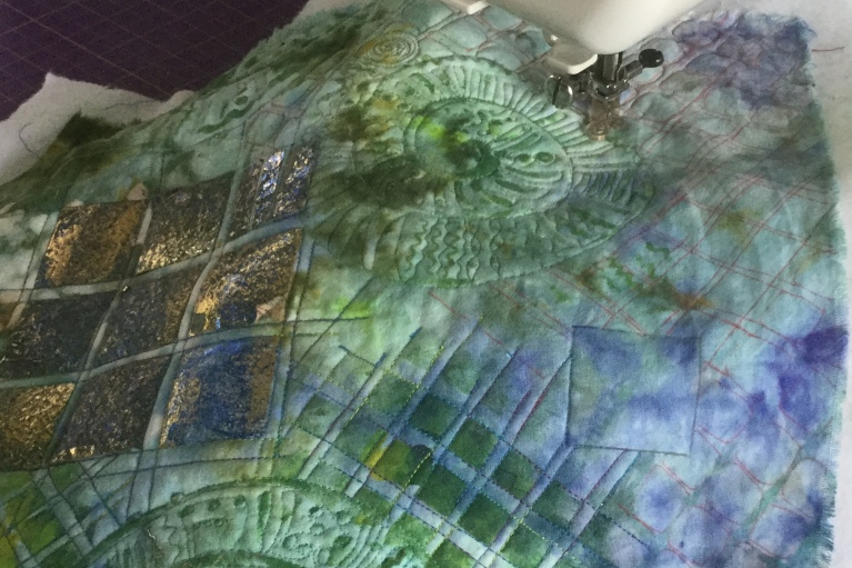 Green and Blue quilt