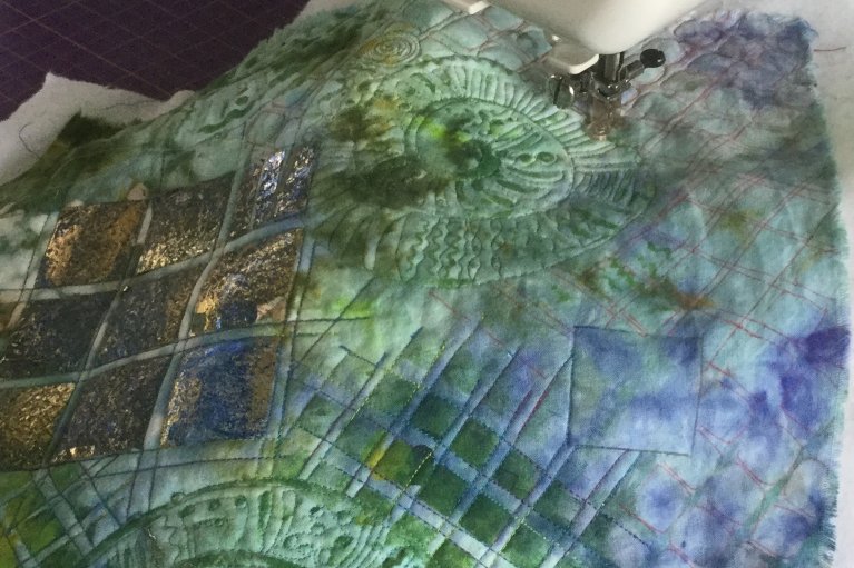 Green and Blue quilt