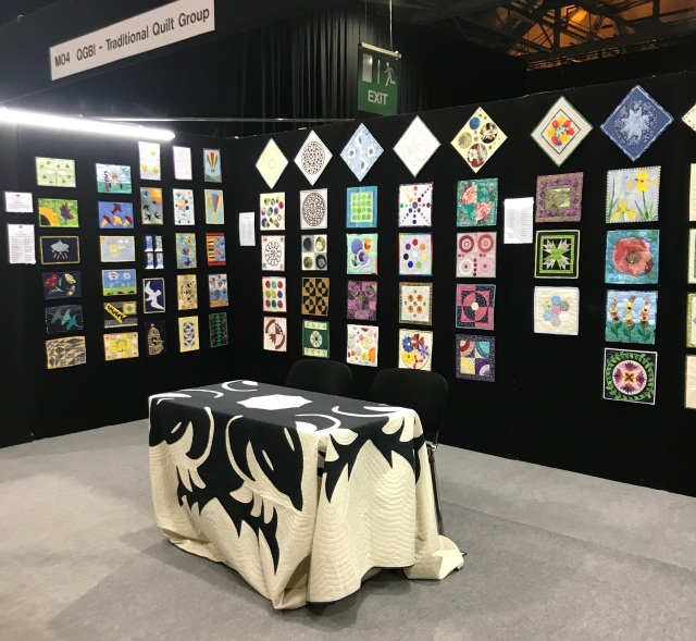 Traditional Quilt Group stand from The Scottish Quilt Show, SEC Glasgow, March 2019.