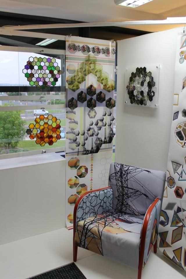 Robina?s Textiles and Surface Design (BA Hons) portfolio exhibition in 2016.