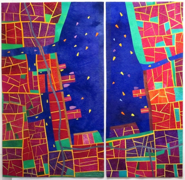 Port at Dusk Diptych, Alicia Merrett, 2015.