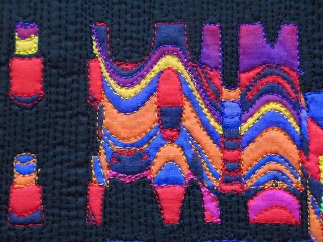 Hillside Village, detail, Alicia Merrett, 2019.