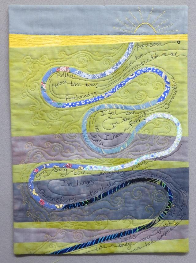 Quilt showing a path way