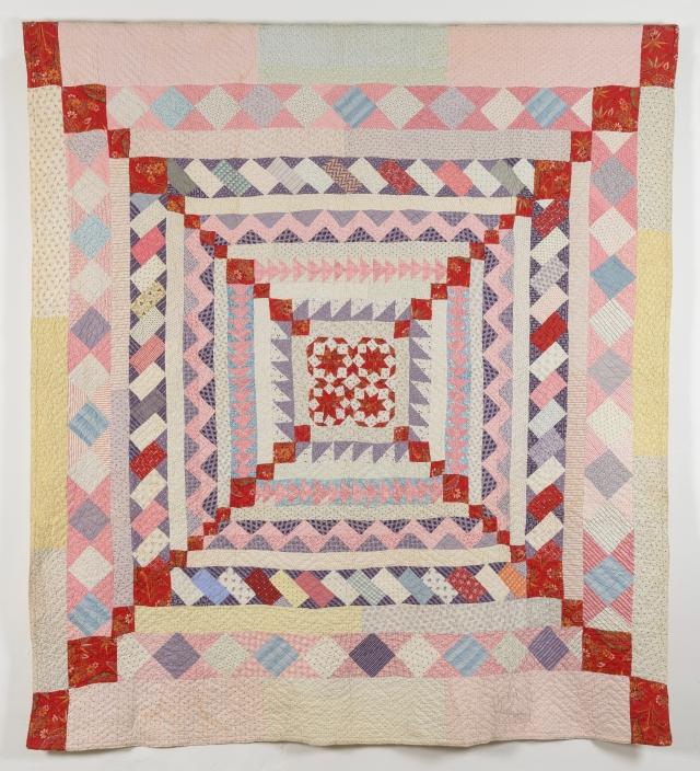 Charm square quilt