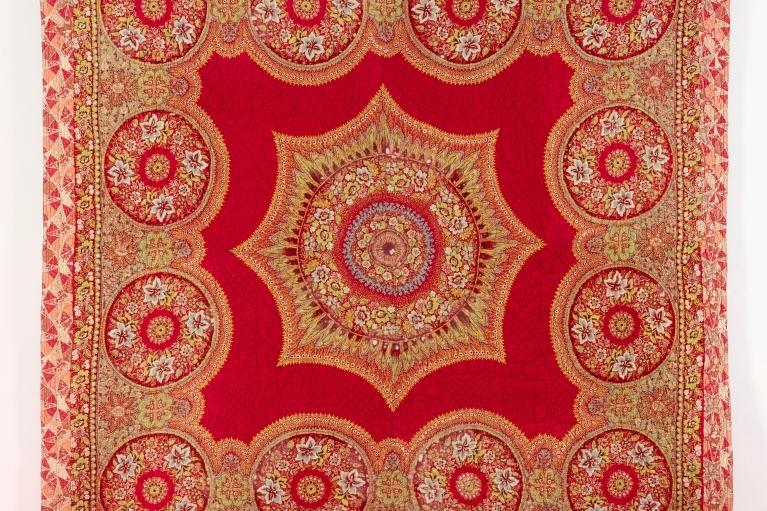 Fun red quilt  