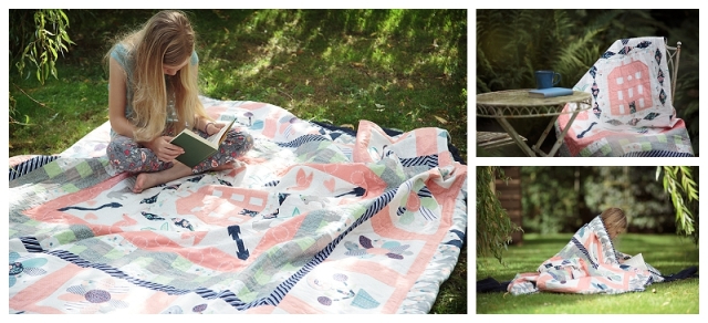 Quilt outside blanket