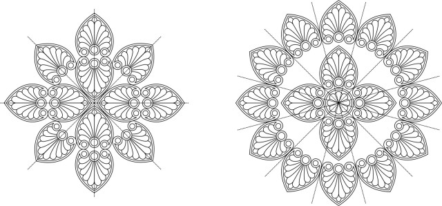 flower motif quilt
