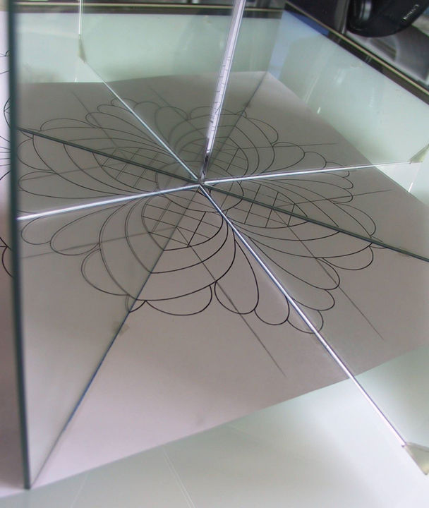 Mirror tiles.