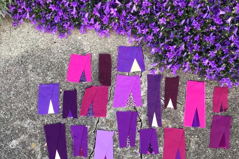 The triangle is one of the most ubiquitous forms in patchwork.