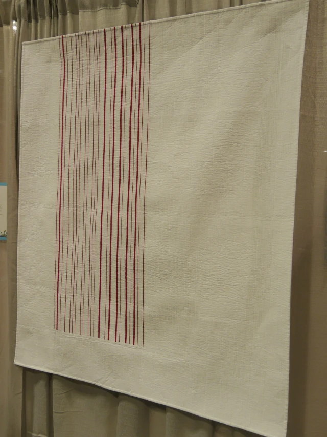 Resistance by Laura Lowen, Colorado, USA. An entry in Two-Color Quilt Challenge.