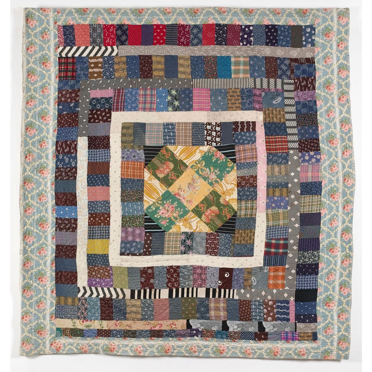 Art Nouveau Frame Quilt, unknown maker, 1890-1910