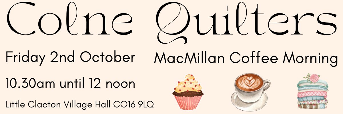 Colne Quilters MacMillan Coffee Morning