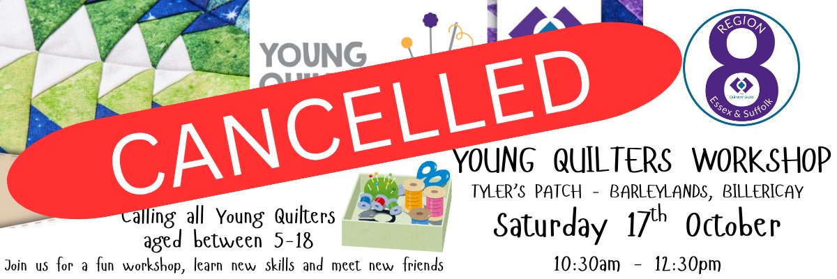 Region 8 Young Quilters Workshop - 17th October 2026