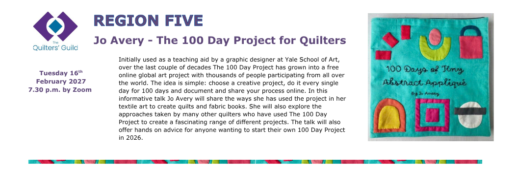 The 100 Day Project for Quilters - Jo Avery