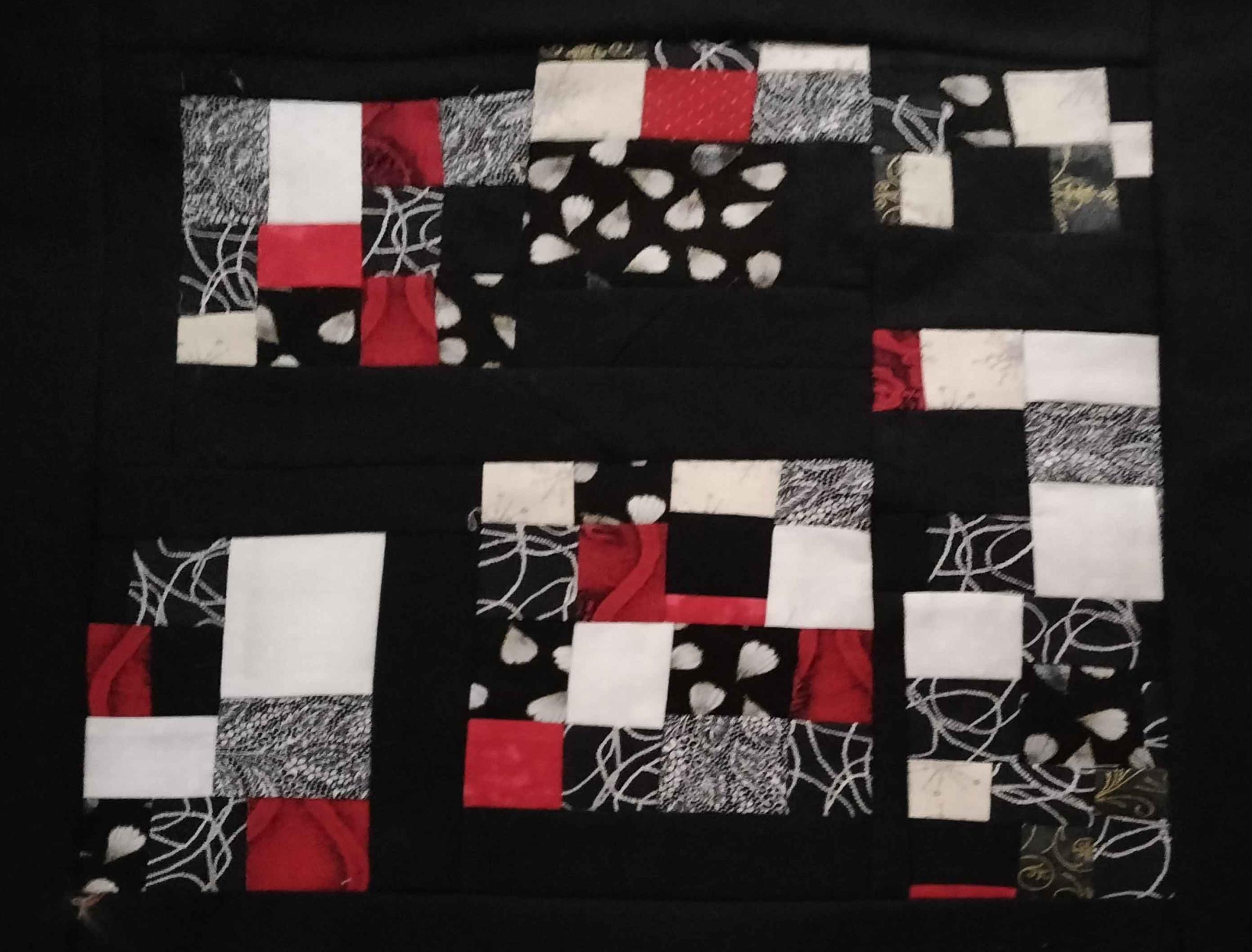 Black red squares