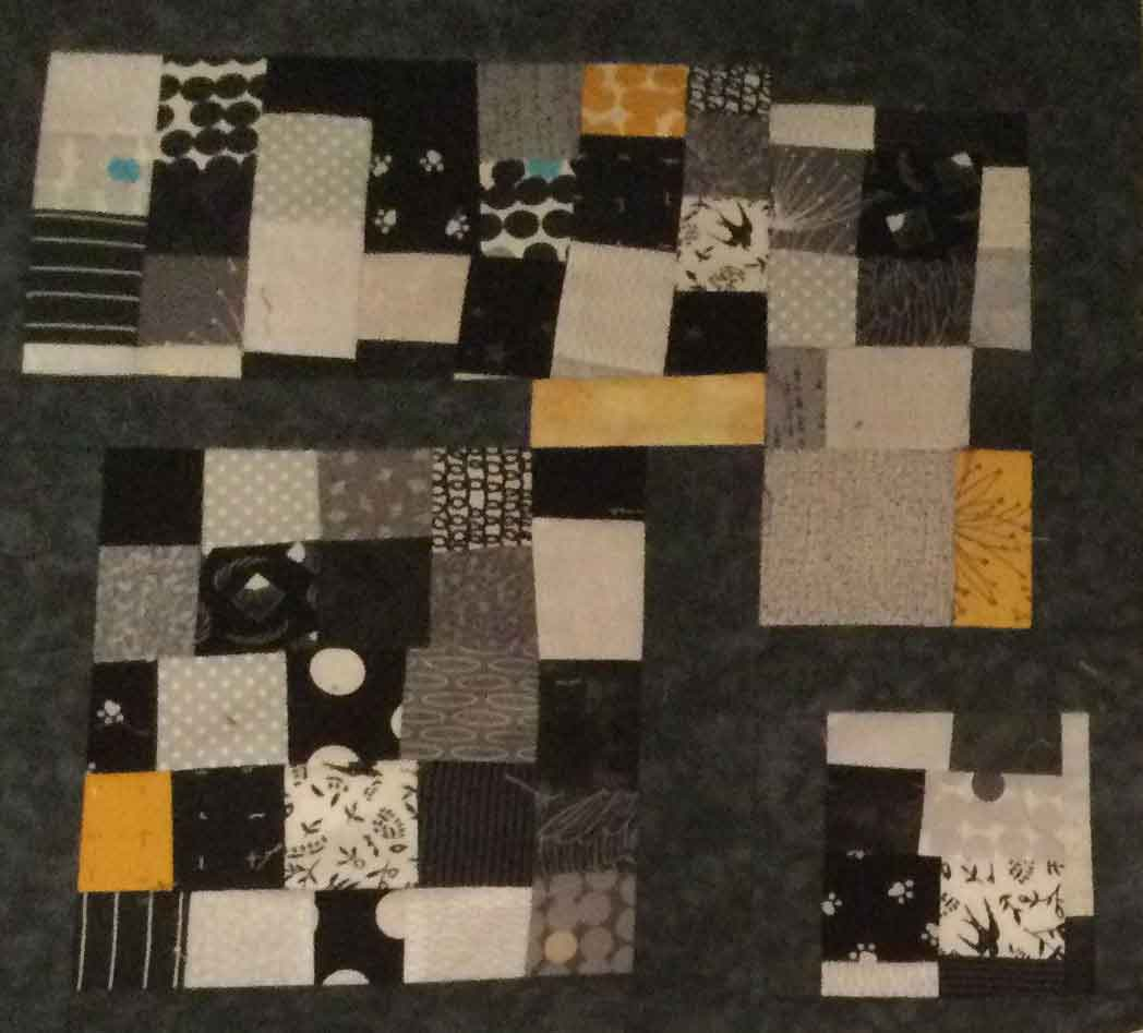 Black yellow squares