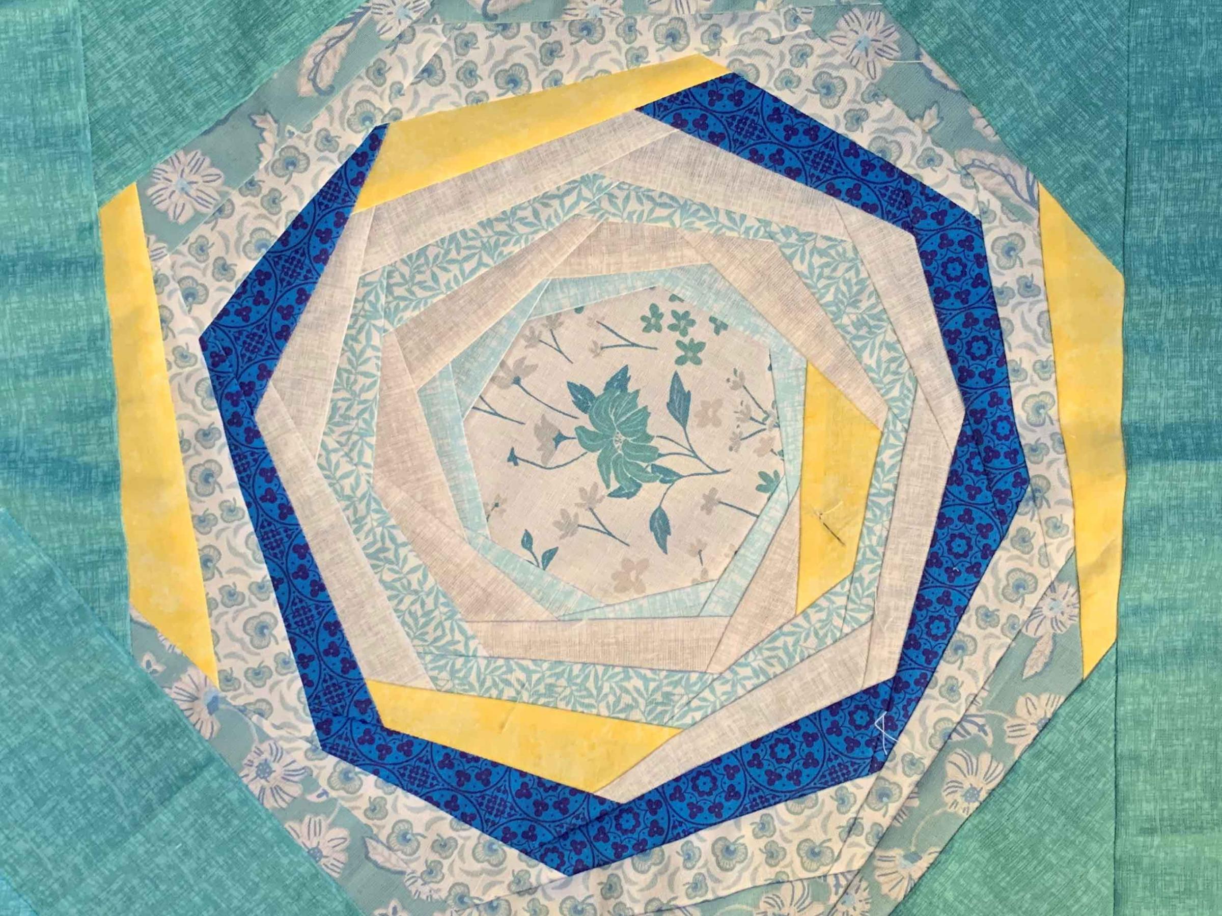 Aqua Hexagon
