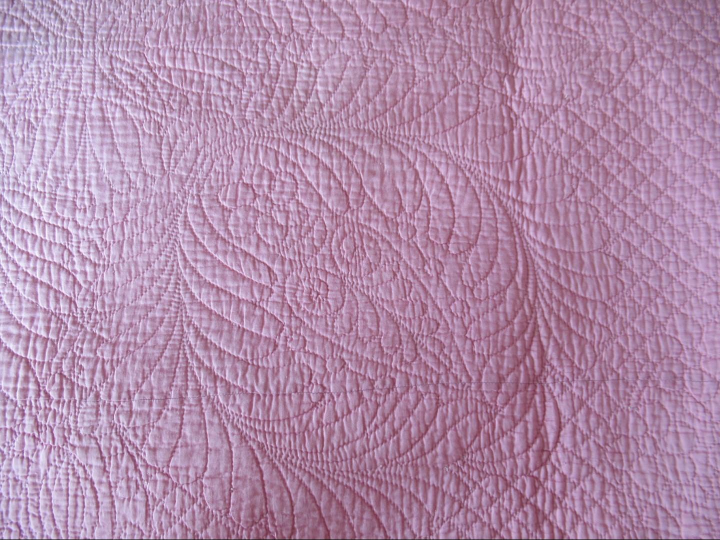Pink quilt detail