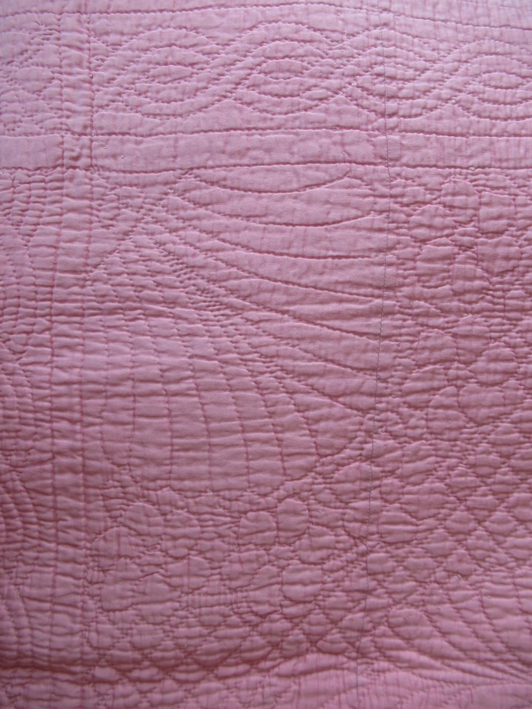 Pink quilt detail
