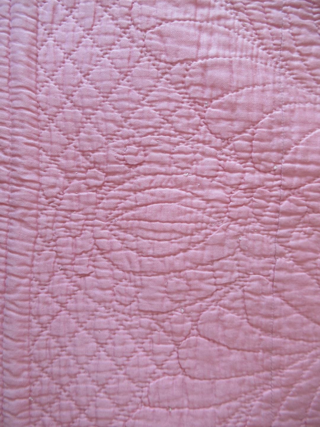 Pink quilt detail