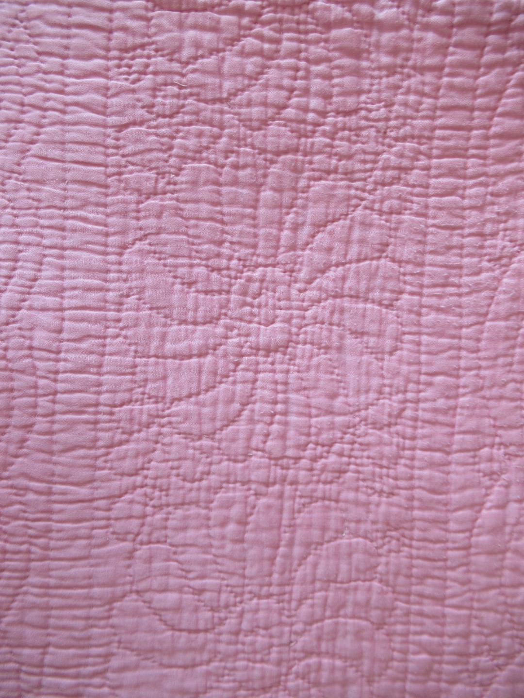 pink quilt detail