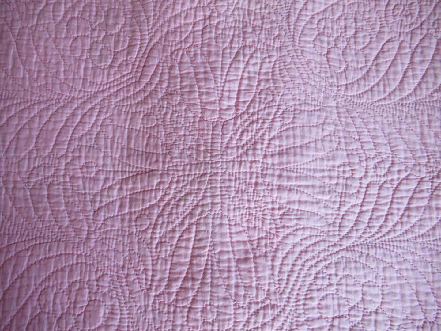 Pink quilt detail