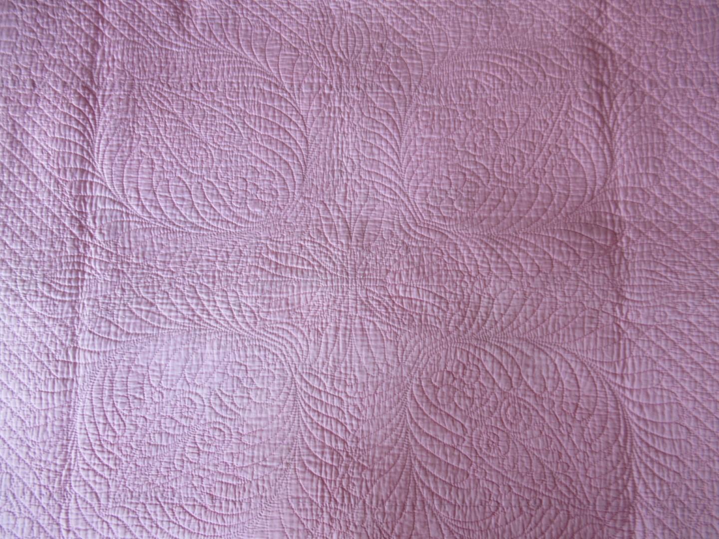 Pink quilt detail