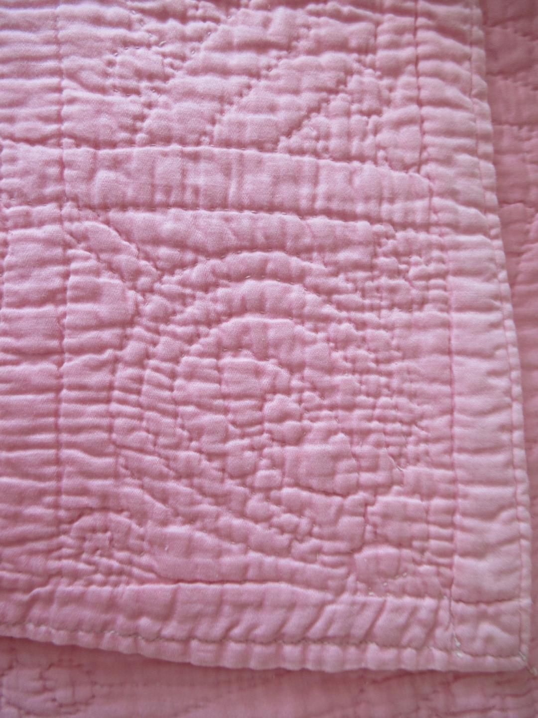 Pink quilt detail
