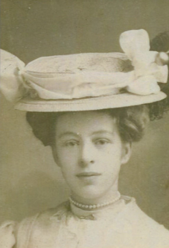 Young lady wearing hat
