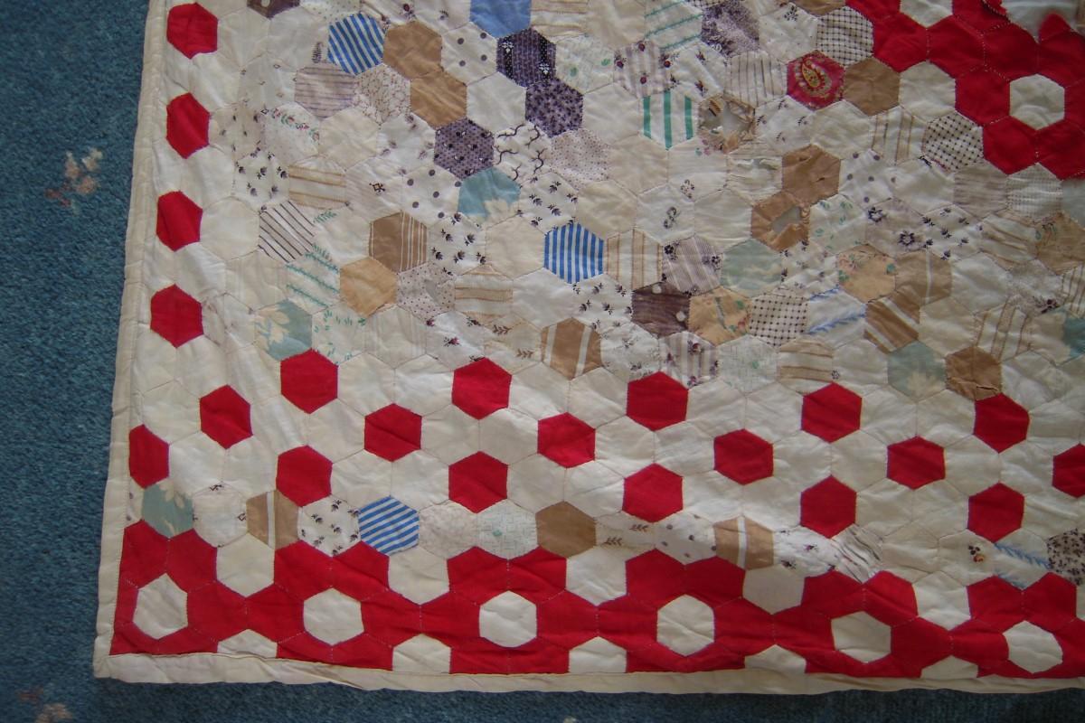 Hexagon coverlet corner