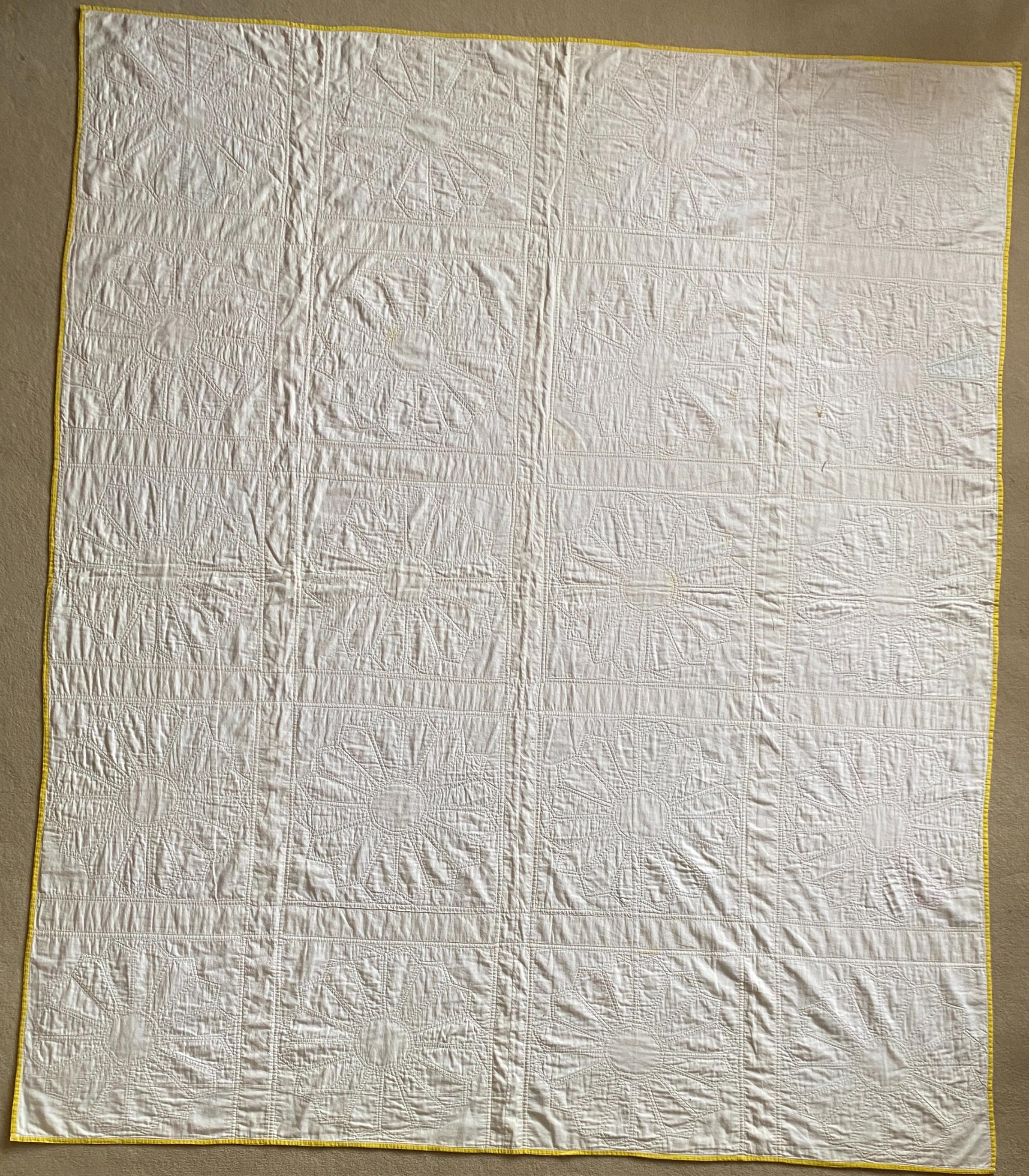back of quilt