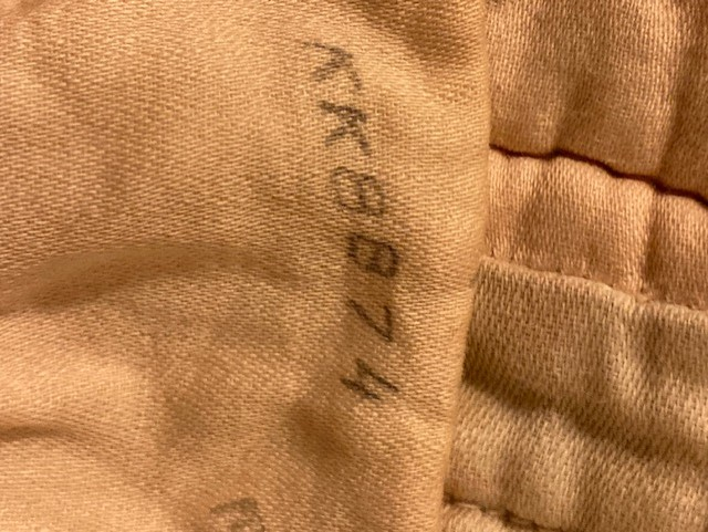 Beryl's quilt Laundry mark