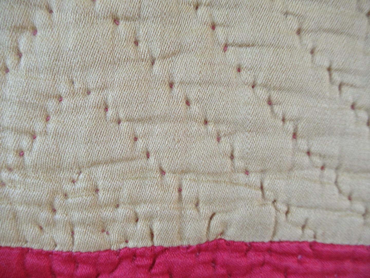 Red & Yellow Strippy with a Paisley Back