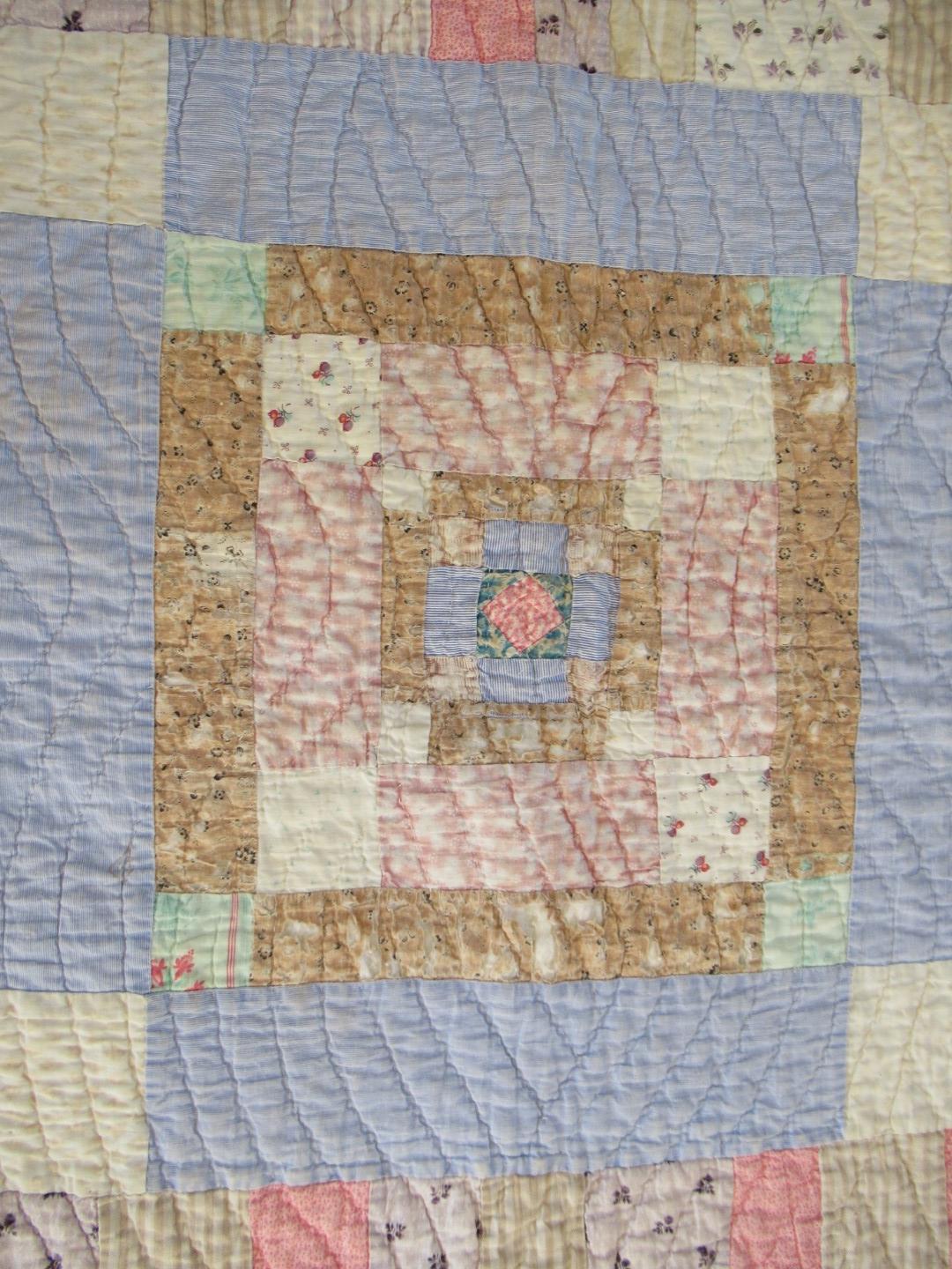 Patchwork quilt centre with borders
