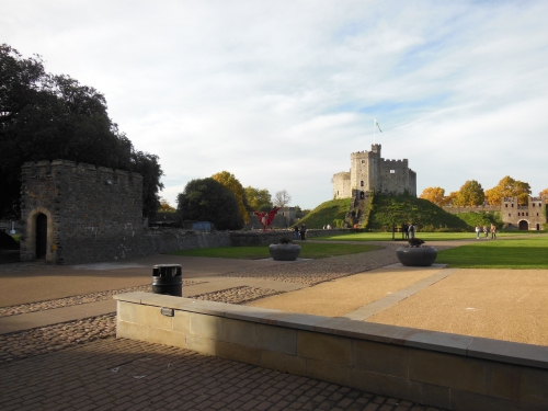Castle in background