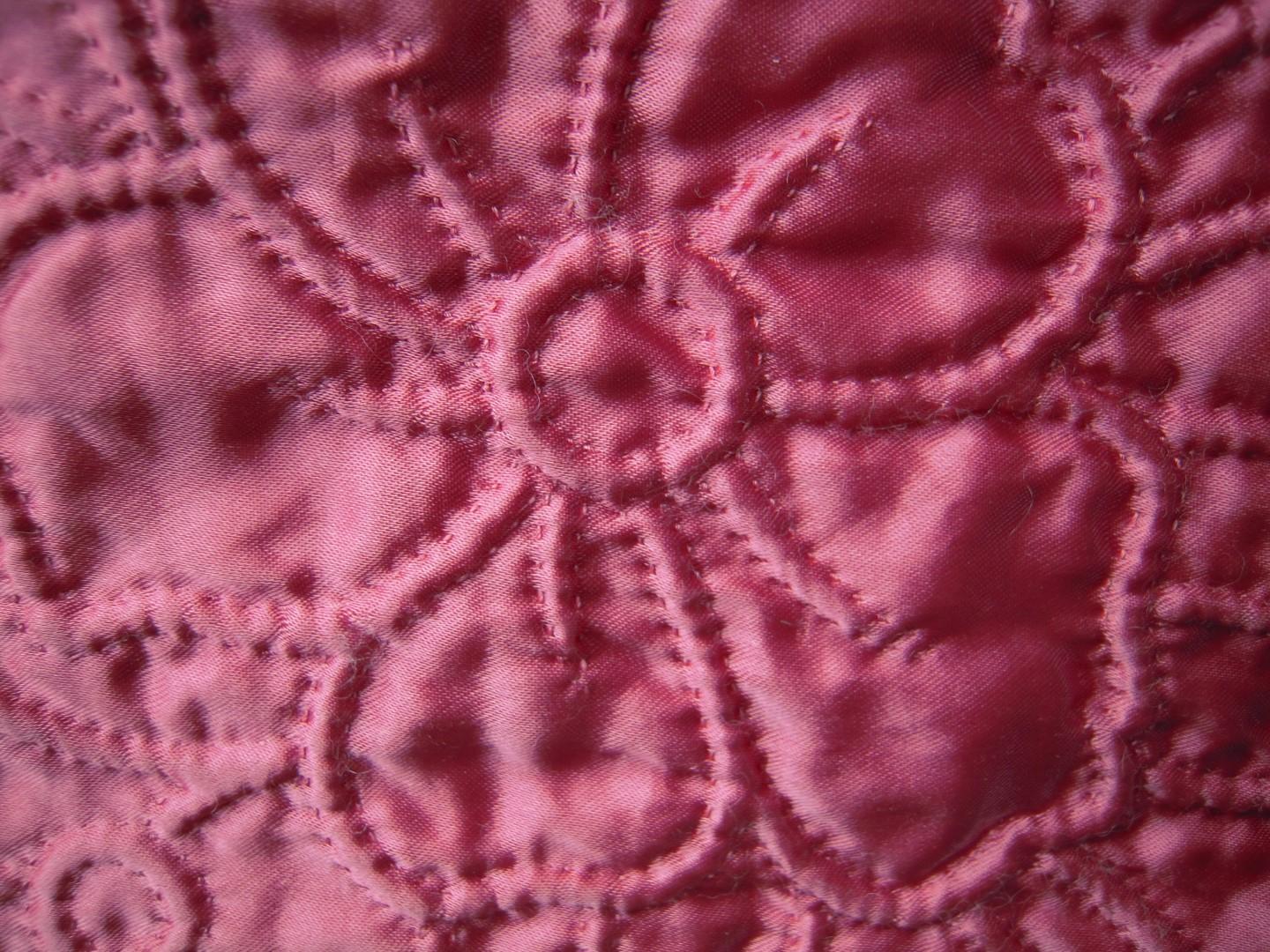 Close up of stitching