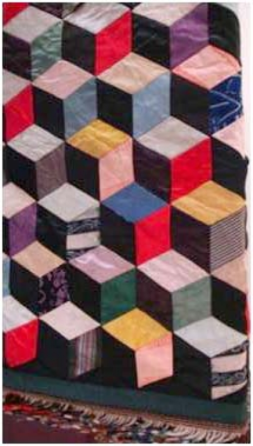 Tumbling blocks in lots of colours
